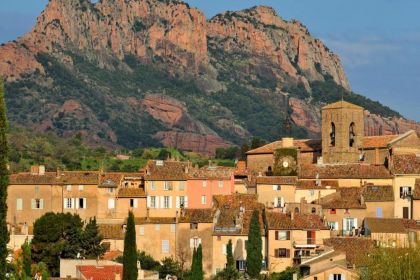 Vue sur le rocher de Roquebrune