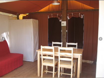 Tente sur Pilotis - 2 chambres - 4/6 personnes (2 adultes maximum)