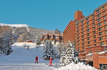 La résidence en hiver au pied des pistes