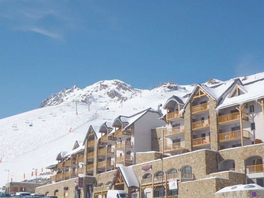 La station de La Mongie en hiver