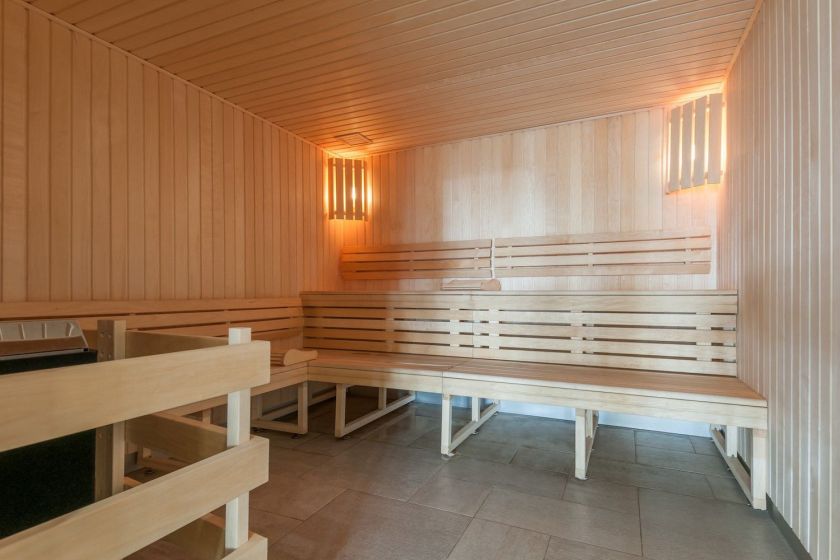 Le sauna en libre accès